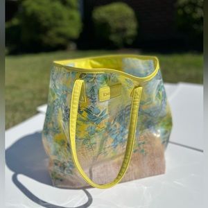 Bebe Limited Edition Spring Garden Colorful Beach Tote Bag Purse
